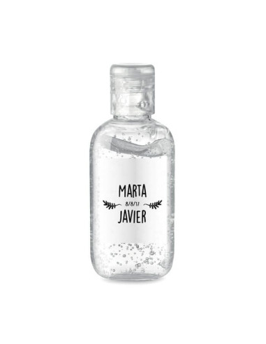 Gel 100 ml personalizado para bodas