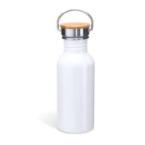 Botella de Acero y Bambú para Sublimación 2