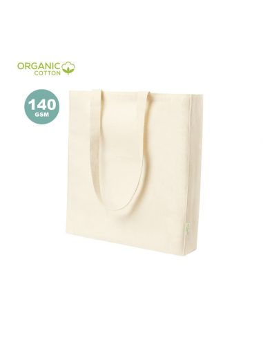 Bolsa de algodón orgánico con fuelle