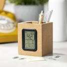 Porta lapiceros con reloj