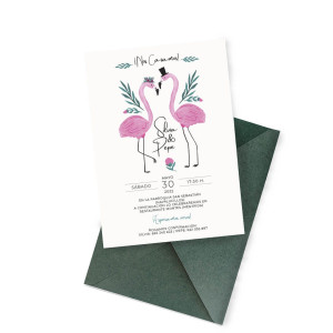 Invitación de boda Pelícanos