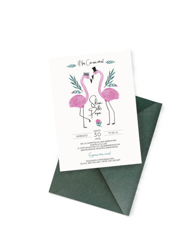 Invitación de boda Pelícanos