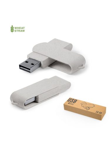 Memoria USB de caña de trigo