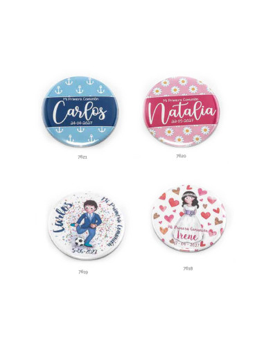 Chapas personalizadas para Comunión