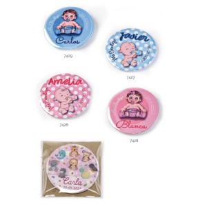 Chapas personalizadas para bautizo