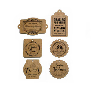 Tarjetas Kraft para Sellos de Boda 2