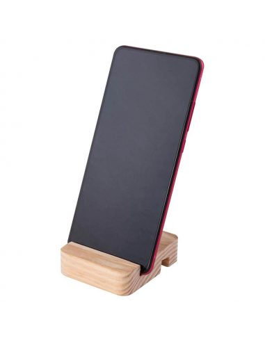 Soporte de madera para móvil o tablet
