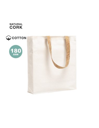 Bolsa de algodón con asas de corcho