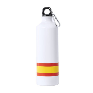 Botella con bandera de España