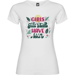 Camiseta entallada de mujer blanca