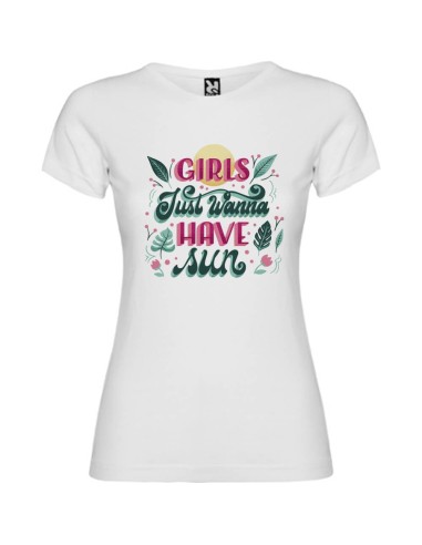 Camiseta entallada de mujer blanca