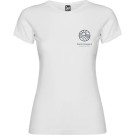 Camiseta entallada de mujer blanca