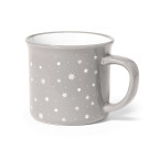 Taza navideña con estrellas