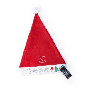 Regalos Promocionales de Navidad | Gorro de Papá Noel para colorear