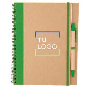 Cuaderno de cartón con anillas