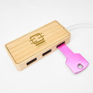 Puerto USB de bambú | Puerto USB Ecológico