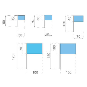 Bandera con Palo Personalizada 2