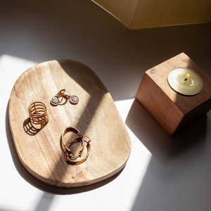 Bandeja Porta Objetos de Madera de Acacia 2