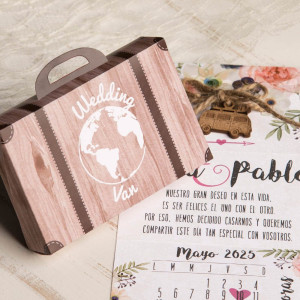 Invitación de Boda Maleta | Invitación de boda original 2