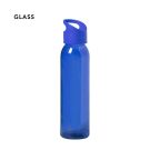 Botella de cristal transparente de colores