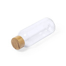Botella de RPET con Tapa de Bambú