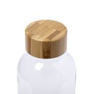 Botella de RPET con tapa de bambú