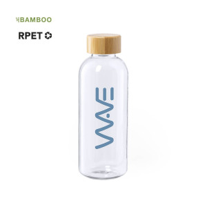 Botella de RPET con Tapa de Bambú 2