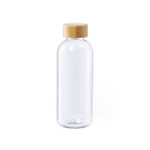 Botella de RPET con Tapa de Bambú