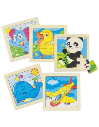 Set de 5 puzzles infantiles