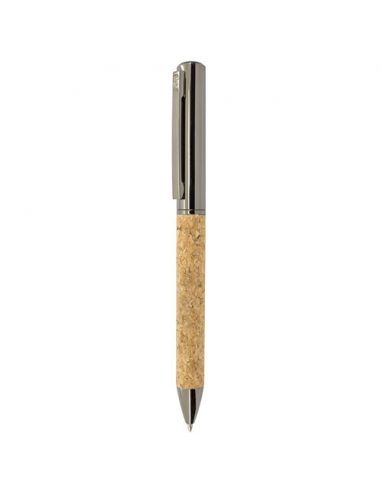 Bolígrafo de corcho y metal