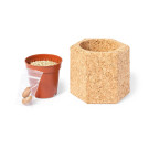 Maceta de Corcho con Semillas de Pino