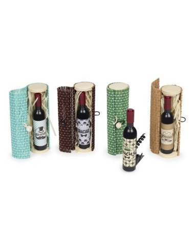 Abridor de Botellas con Cajita de Bambú