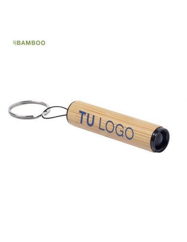 Llavero linterna de bambú