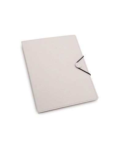 Carpeta de cartón reciclado con bloc | Carpeta ecológica