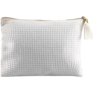 Neceser de Algodón con Cremallera | Neceser blanco para viaje 2