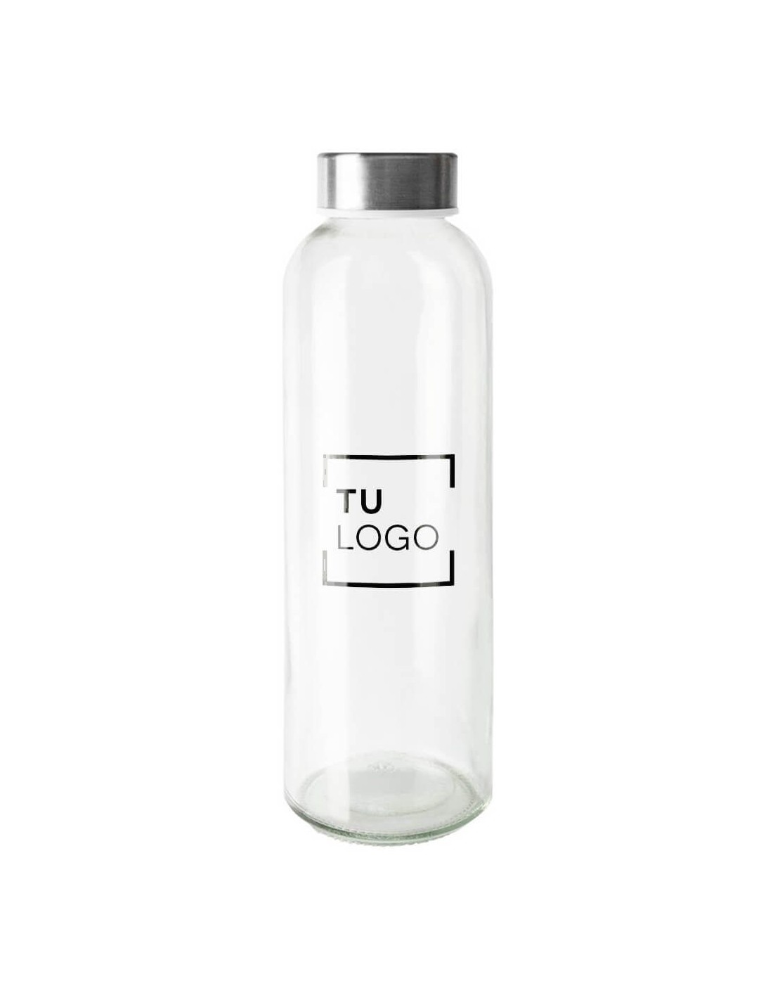 Botellas de cristal para personalizar con tu logo de empresa, botella de cristal  para agua 1 litro 