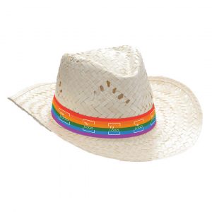 Sombrero de paja LGTBI