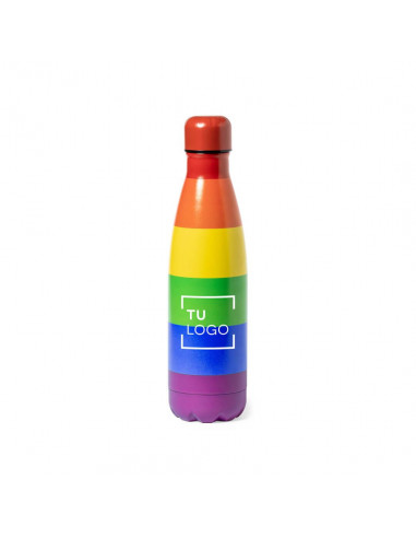 Botella arco iris