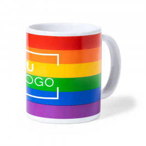 Taza arcoiris del orgullo