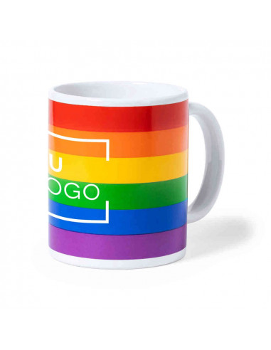 Taza arcoiris del orgullo