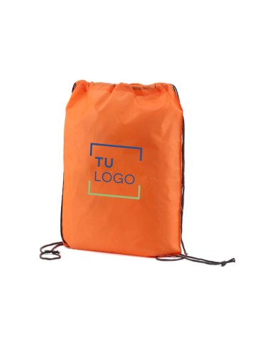 Mochila de poliéster con cuerdas
