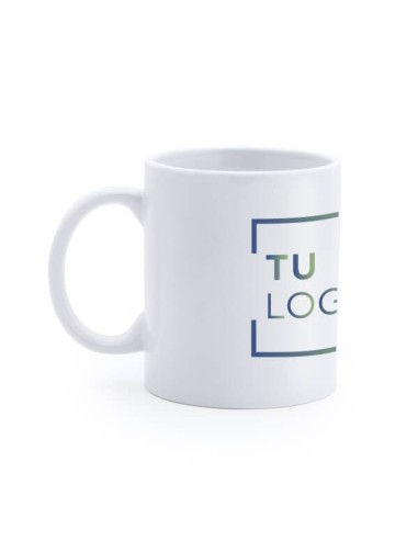 Taza cerámica de 350 ml blanca | Taza para sublimación con asa