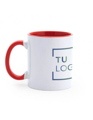 Taza personalizada de cerámica de 350 ml bicolor para sublimación