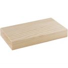 Trofeo de madera de pino rectangular