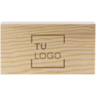 Trofeo de madera de pino rectangular