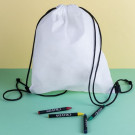 Mochila de non woven para colorear