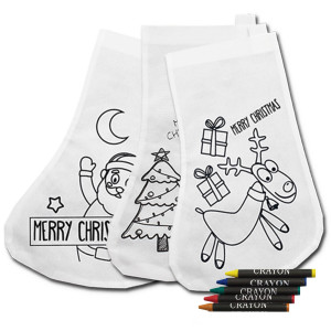 Calcetín de navidad para pintar | Calcetín con dibujos navideños 2