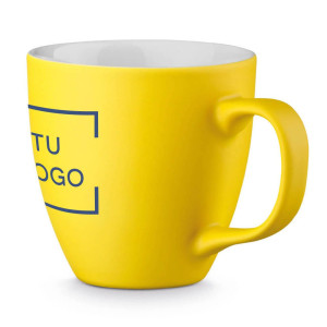 Taza de porcelana con hidroglasear mate