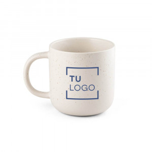 Taza cerámica moteada