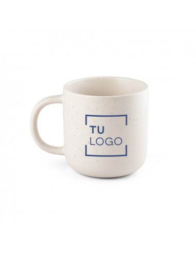 Taza cerámica moteada